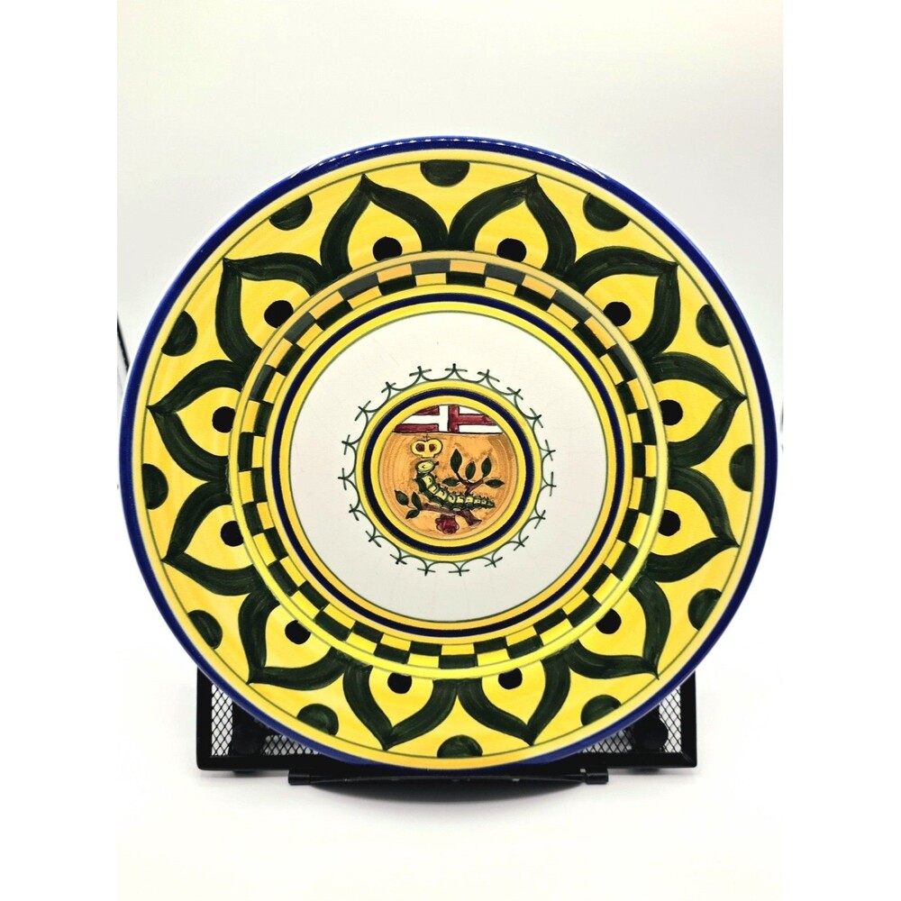 Fratelli Mari Deruta Bellezza Palio di Siena Bruco Majolica Wall Plate Italy 11”